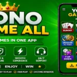 Yono Game All app banner with green gaming background